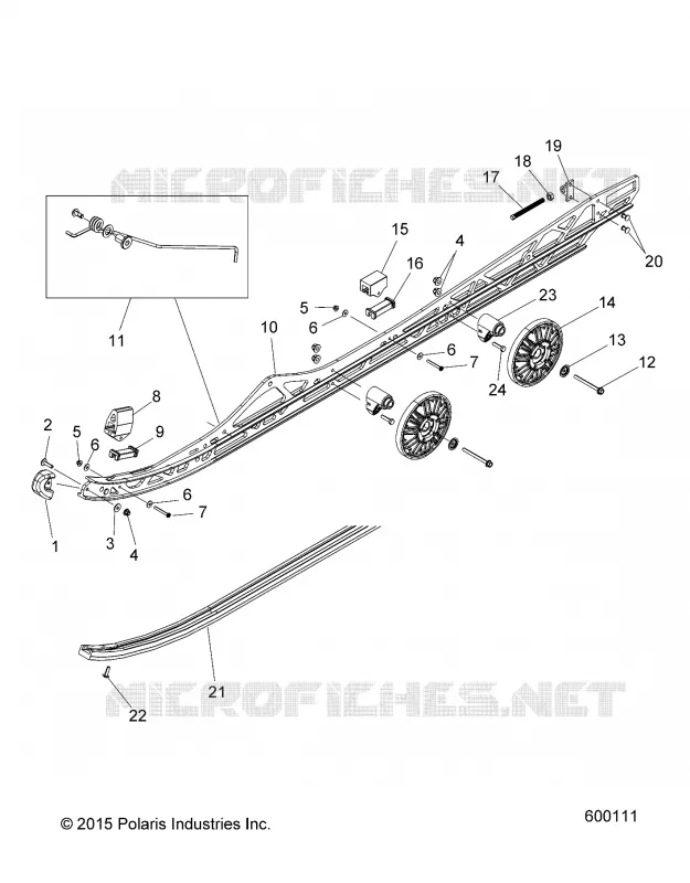 SUSPENSION, FIXATION RAIL