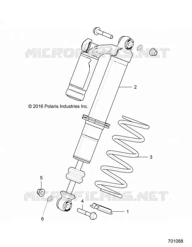SUSPENSION, AMORTISSEUR AVANT MOUNTING