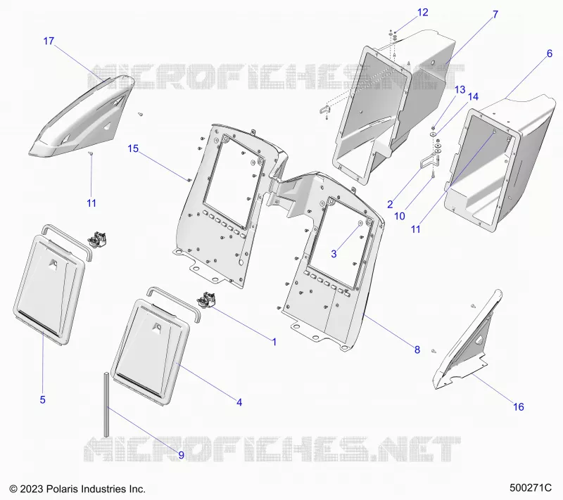 CARROSSERIE ARRIERE STORAGE COMPARTMENTS