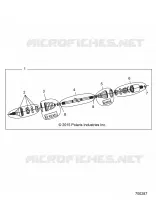 SYSTEME DE TRANSMISSION, FRONT HALF SHAFT (IF BUILT 10/20/15 AND AFTER)