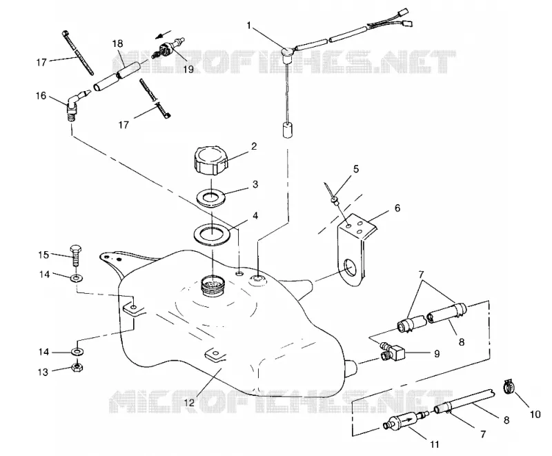 RESERVOIR D'HUILE SL 650 B954058 (4930483048A012)