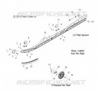 SUSPENSION, FIXATION RAIL (155 INCH)