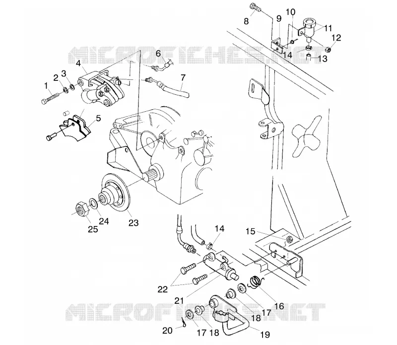 FREIN ARRIERE/FOOT PEDAL
