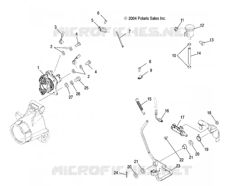 MAITRE CYLINDRE, REAR and FOOT PEDAL