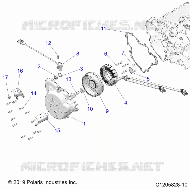 ENGINE, STATOR AND FLYROUE