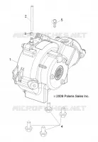 SYSTÈME DE TRANSMISSION, FRONT SUPPORT PONT
