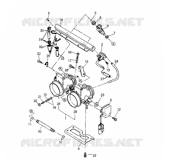 CORPS DE PAPILON  500 SP/500 SKS (4921262126043A)