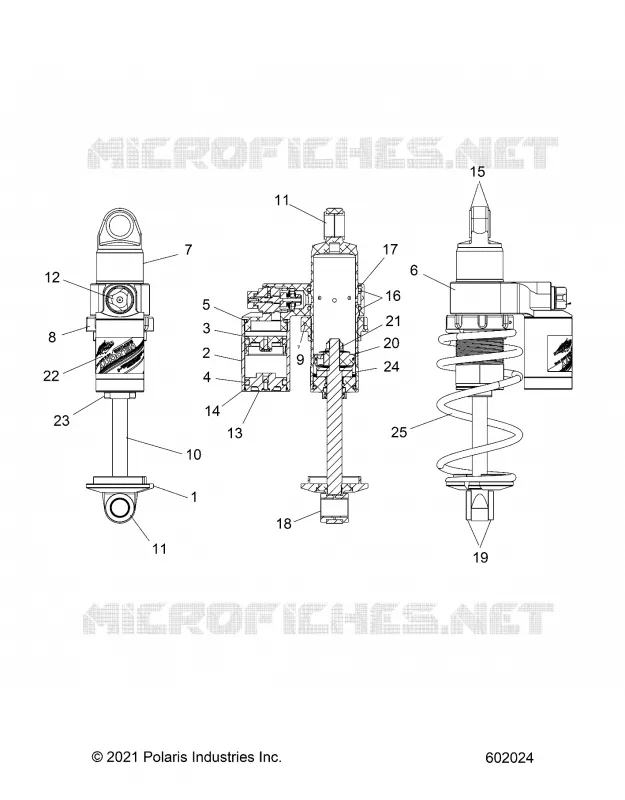 SUSPENSION, AMORTISSEUR AVANT TRACK, VELOCITY