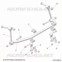 SUSPENSION, FRONT BARRE STABILISATRICE- Z22N4K99AK/AR/BK/BR/N4VAK/BK/AR/BR (C701006-3)