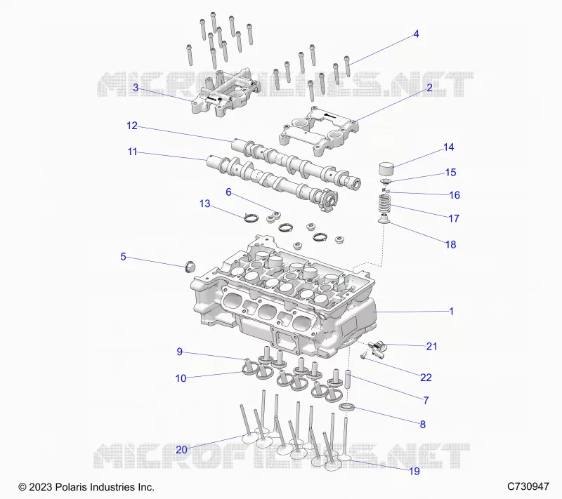 ENGINE, CULASSE AND VALVES