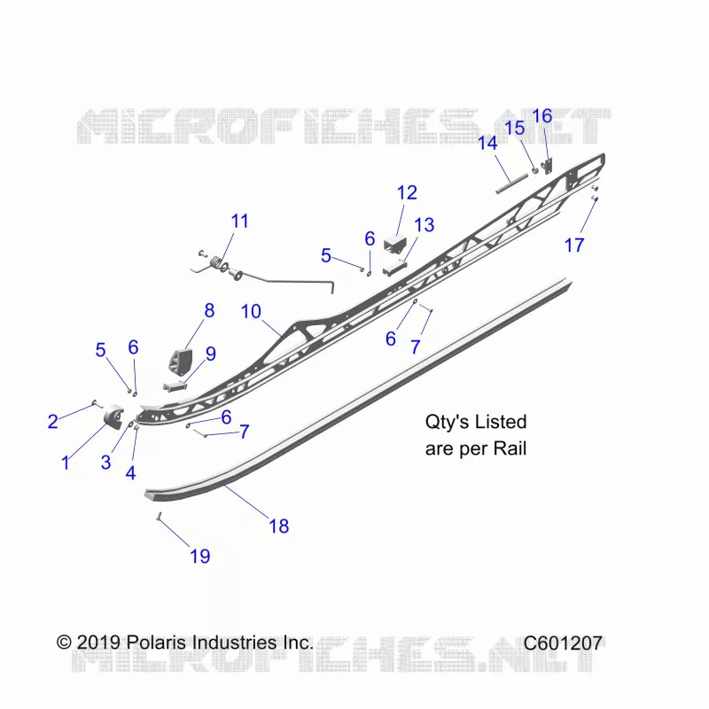 SUSPENSION, FIXATION RAIL