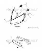 ELECTRICITE, HEADLIGHT AND TAILLIGHT