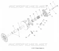 SYSTEME DE TRANSMISSION, PRIMARY CLUTCH