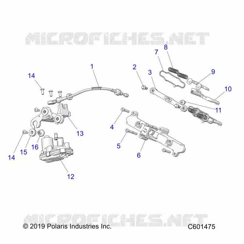 ENGINE, VALVE D'ECHAPPEMENT ASM. AND ACTUATOR
