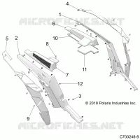 CARROSSERIE ARRIERE FENDERS AND BEZELS- Z21NAR99AN/BN (C700248-8)