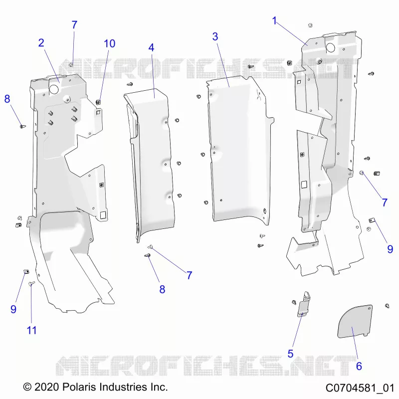 CARROSSERIE ARRIERE CLOSEOFF, SIDE PANELS
