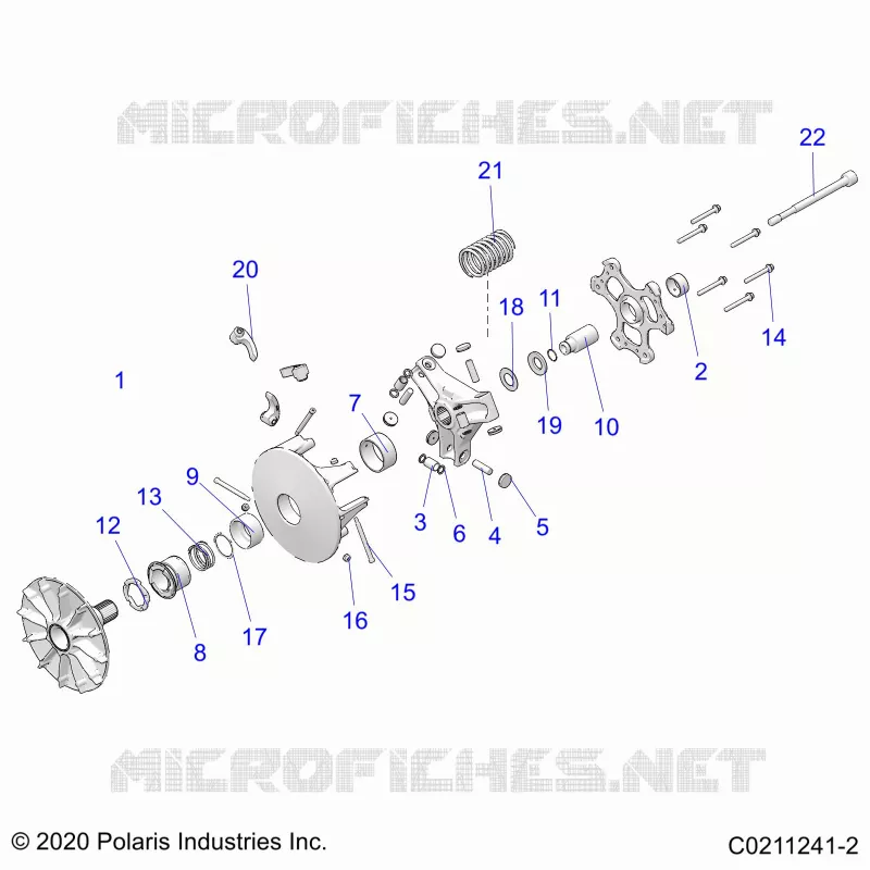 SYSTÃˆME DE TRANSMISSION, PRIMARY CLUTCH