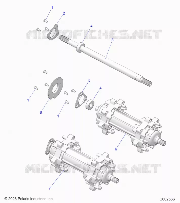 DRIVE TRAIN, JACKSHAFT AND ARBRE DE TRANSMISSION