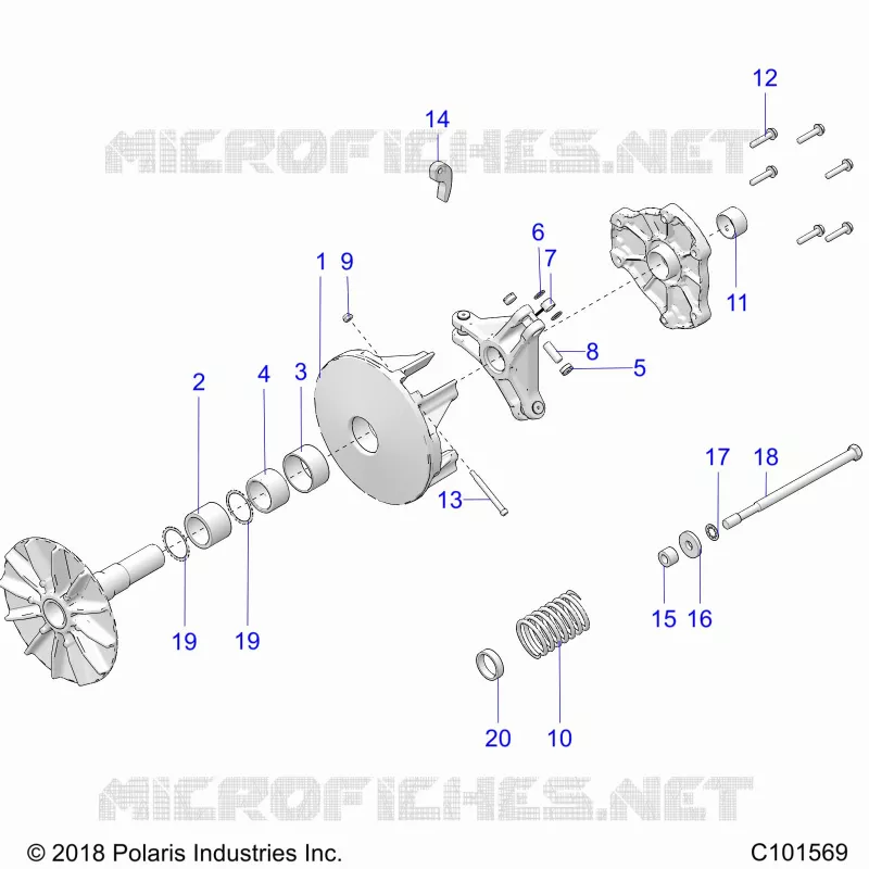 SYSTÃˆME DE TRANSMISSION, PRIMARY CLUTCH