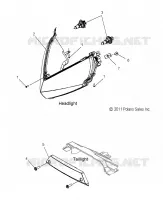 ELECTRICITE, HEADLIGHT AND TAILLIGHT