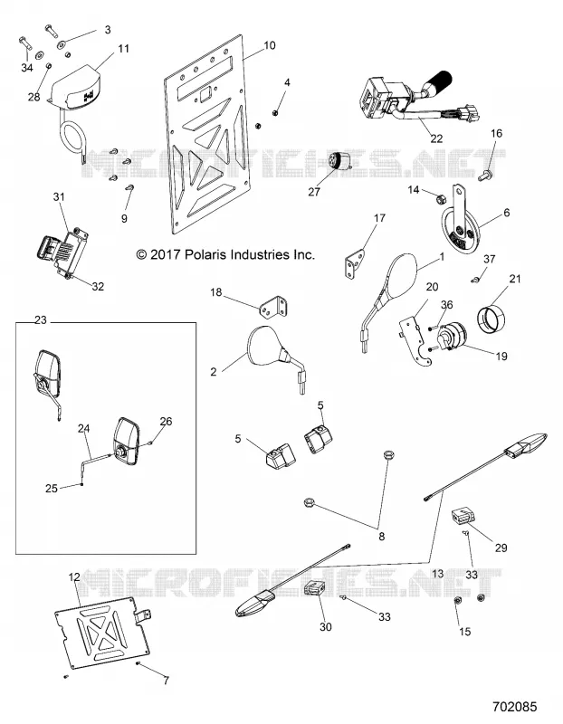 ECLAIRAGE DE PLAQUE D'IMMATRICULATIONS AND MIRRORS