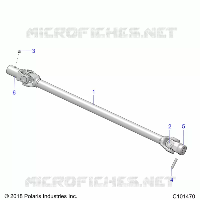 SYSTÃˆME DE TRANSMISSION, PROP SHAFT, FRONT
