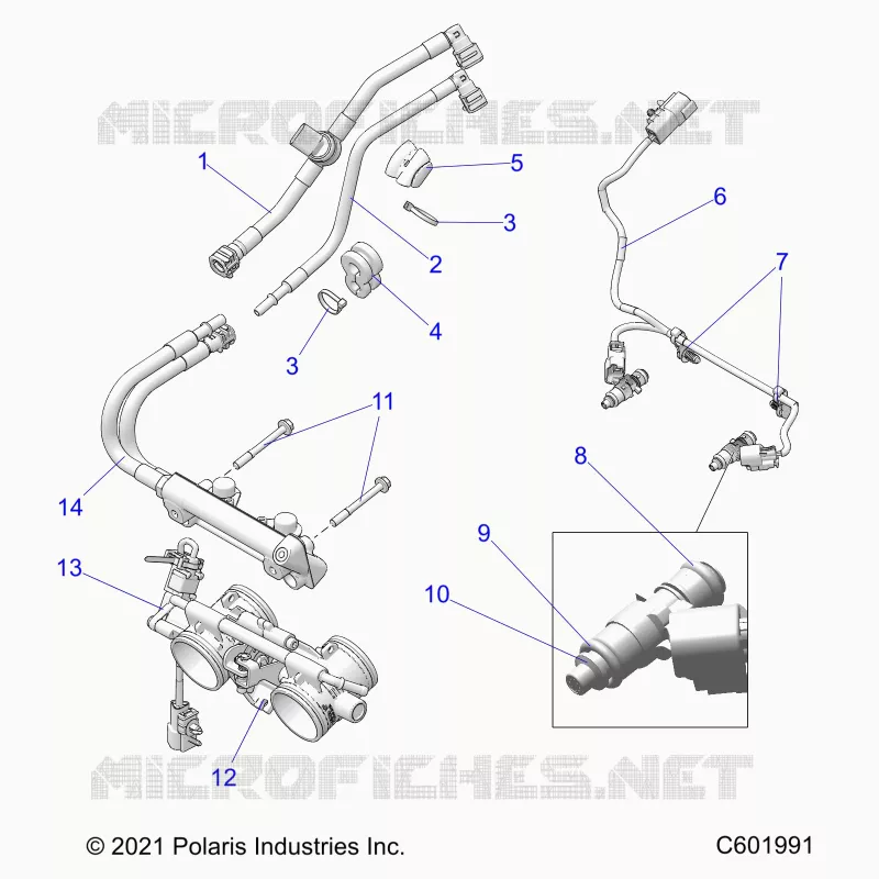 SYSTÃˆME D'ALIMENTATION, RAIL, LINES AND THROTTLE BODY