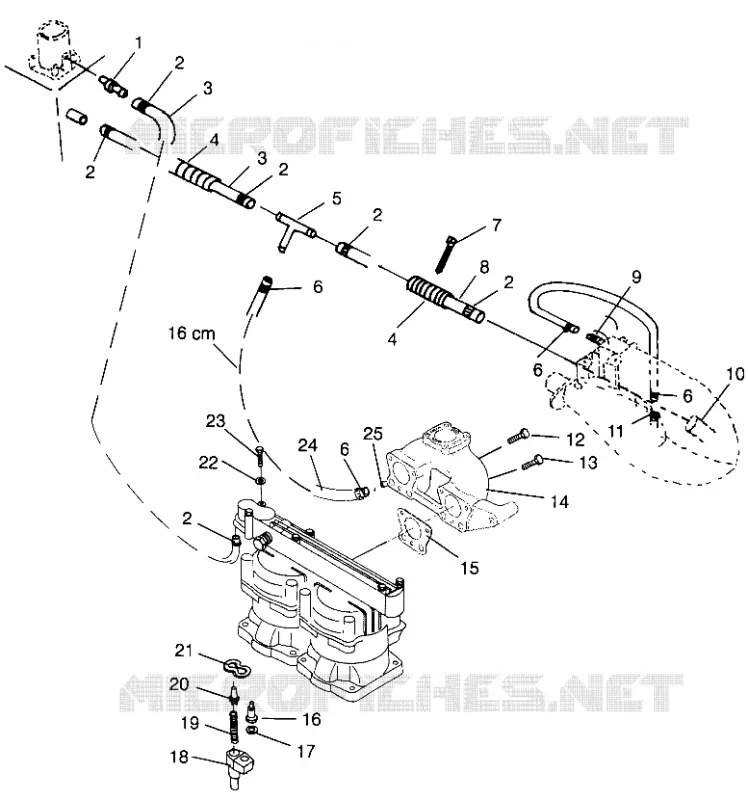 SYSTÈME DE REFROIDISSEMENT  HURRICANE B964466 and  Intl. HURRICANE I964466 (4935733573B007)