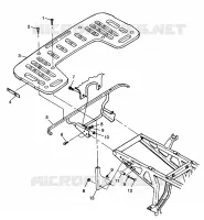 FIXATION PORTE BAGAGES ARRIERE XPLORER 300 W98CC28C (4945264526A008)