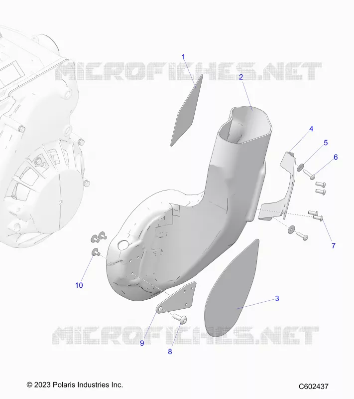 MOTEUR, AIR DUCT, INLET