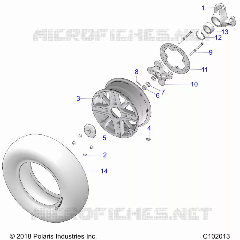 ROUES, FRONT AND HUB