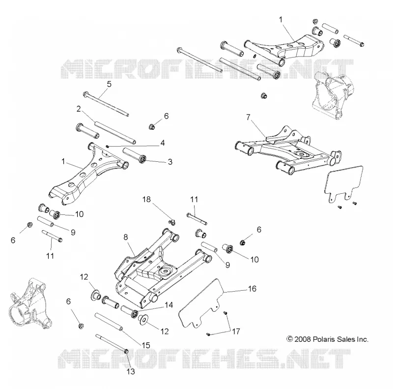 SUSPENSION ARRIERE CONTROL ARMS