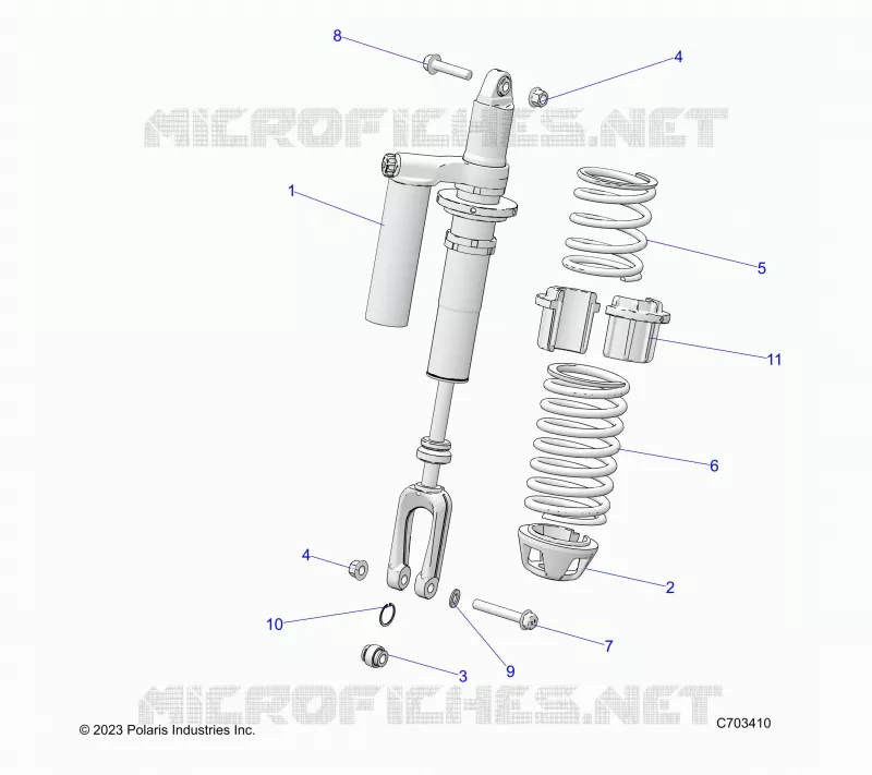 SUSPENSION, AMORTISSEUR AVANT MOUNTING