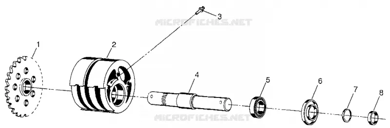 TENDEUR AVANT MAGNUM 4X4 W97AC42A, SWEDISH MAGNUM 4X4 S97AC42E AND NORWEG (4940834083B006)