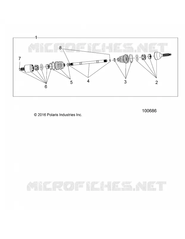 SYSTEME DE TRANSMISSION, FRONT HALF SHAFT