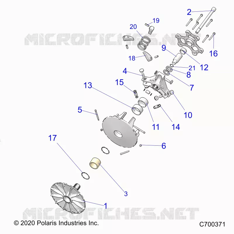 SYSTÃˆME DE TRANSMISSION, PRIMARY CLUTCH