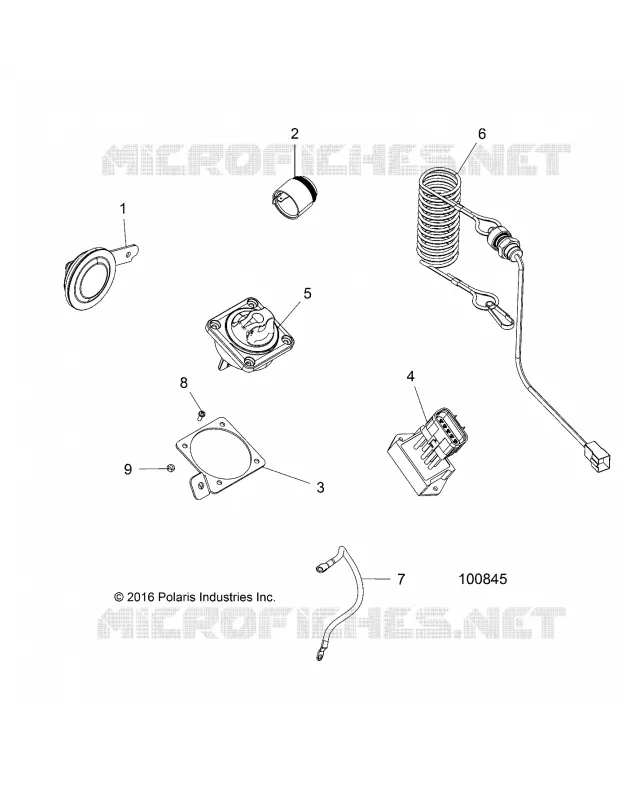 ELECTRICITE, HORN AND BATTERY SWITCH