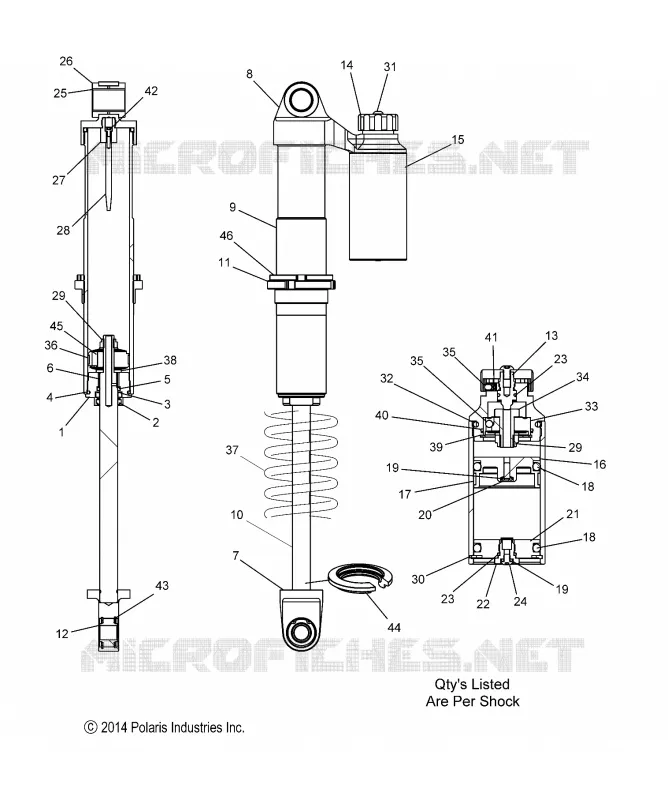 SUSPENSION, AMORTISSEUR IFS (7044288)