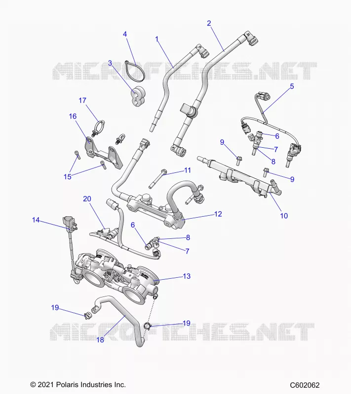 SYSTÃˆME D'ALIMENTATION, RAIL, LINES AND THROTTLE BODY