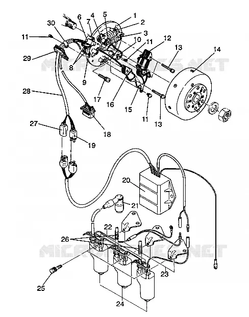 STATOR ASSEMBLY Storm/0932770 and Storm SKS/0932570 (4923032303035A)