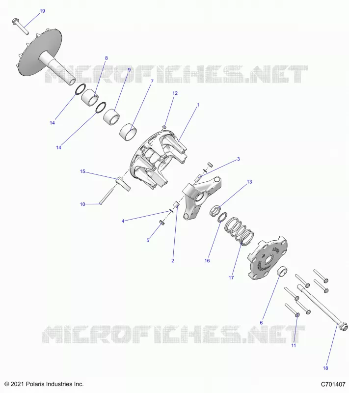 SYSTÃˆME DE TRANSMISSION, PRIMARY CLUTCH