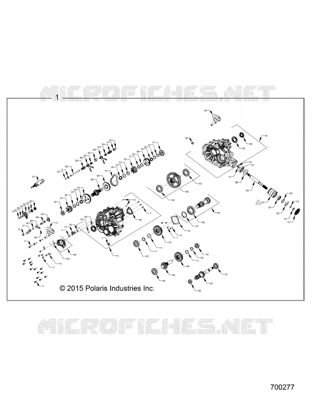 SYSTÈME DE TRANSMISSION, MAIN GEARCASE INTERNALS