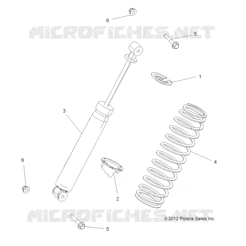 SUSPENSION, AMORTISSEUR ARRIERE