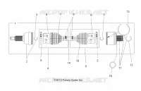 DRIVE TRAIN, DRIVE ARBRE DE TRANSMISSION ARRIERE