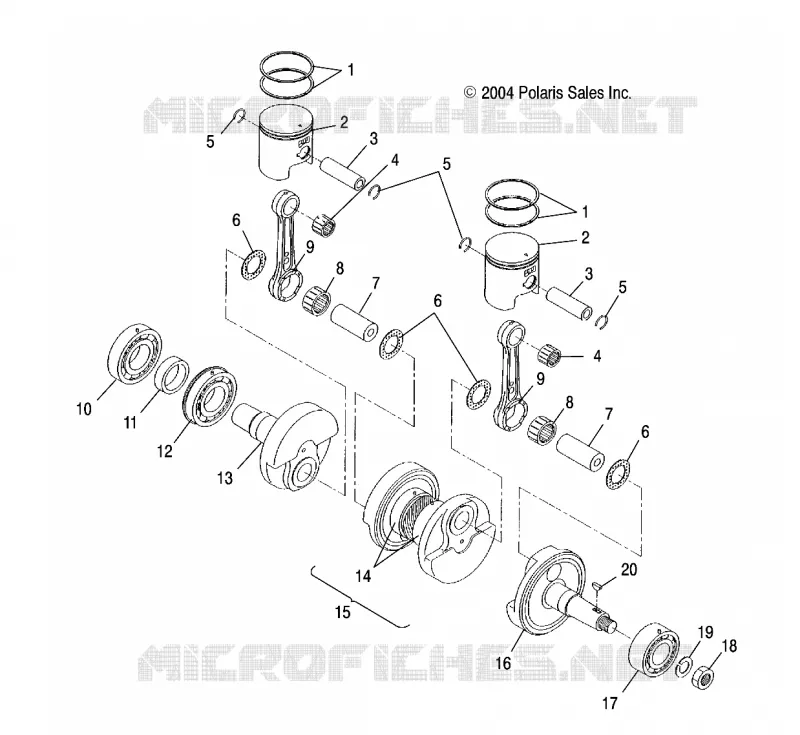 PISTON ET VILEBREQUIN