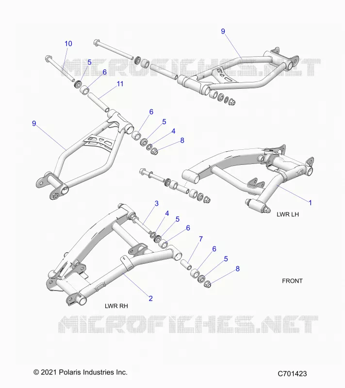 SUSPENSION ARRIERE CONTROL ARMS