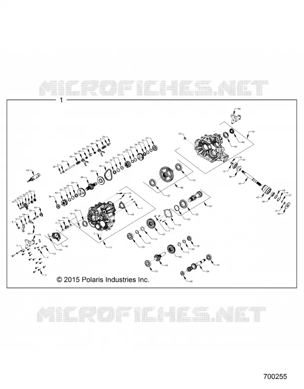 SYSTÈME DE TRANSMISSION, PONT PRINCIPAL INTERNALS