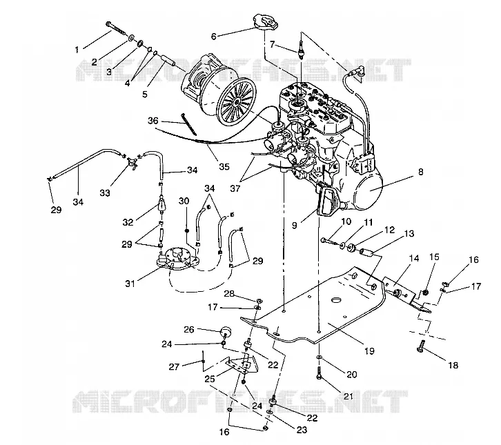 SUPPORT MOTEUR WIDETRAK / 0932064 (4922982298025A)