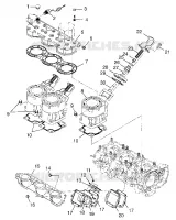CYLINDER,HEAD   ECHAPPEMENT SOUPAPES
