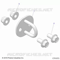 CHASSIS, TOW HOOK, TRACTOR